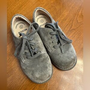 Footmates Oxford grey suede toddler boy 9 EUC